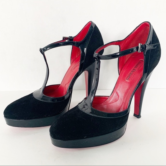 Cesare Paciotti Shoes - Cesare Paciotti T-strap Patent Suede Heel-Vernice